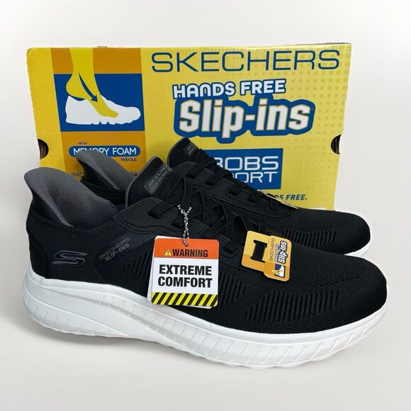 Other - Skechers Slip-Ins Shoes Mens Size 10 Black Low Top Athletic Sneakers 118312 New